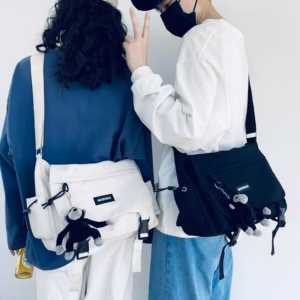 Túi Đeo Chéo Vải Bigsize St35 (Không Có Móc Khóa Gấu) - Nana House