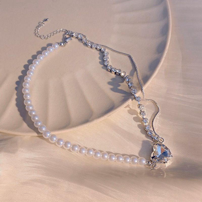 Vòng Cổ Tim Đá Mix Ngọc Sang Trọng Vc231 - Lady'S Passion - Ảnh 8