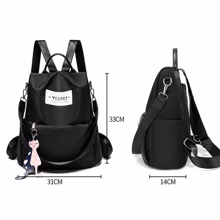 Balo Thời Trang Vải Dù Chống Trộm, Chống Thấm Kiểu Dáng Thời Trang Wh203 - Winnie House - Ảnh 9