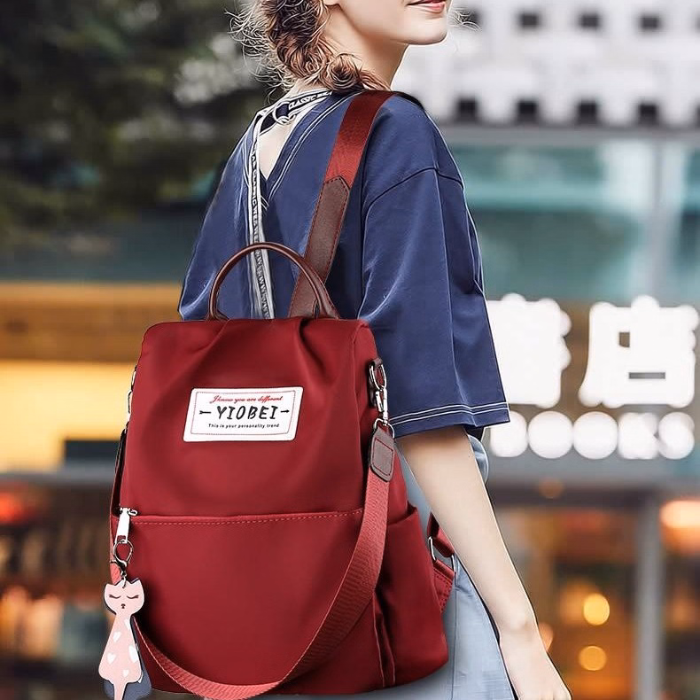 Balo Thời Trang Vải Dù Chống Trộm, Chống Thấm Kiểu Dáng Thời Trang Wh203 - Winnie House - Ảnh 3
