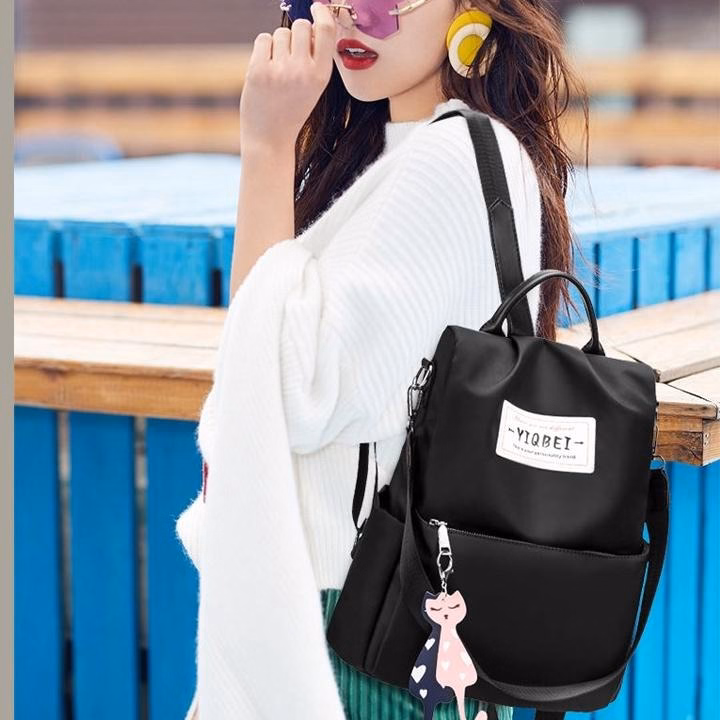 Balo Thời Trang Vải Dù Chống Trộm, Chống Thấm Kiểu Dáng Thời Trang Wh203 - Winnie House - Ảnh 4
