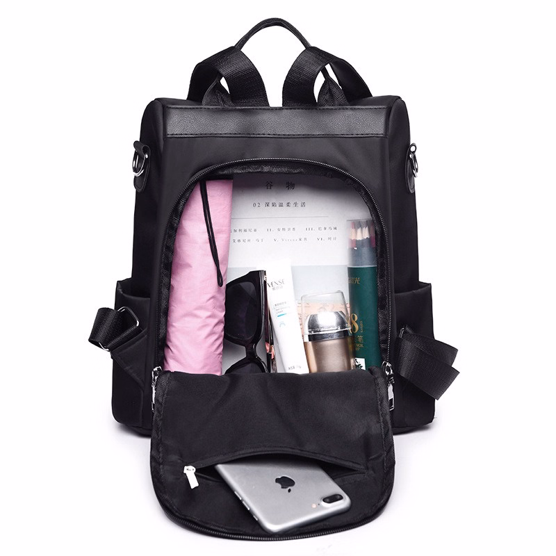 Balo Thời Trang Vải Dù Chống Trộm, Chống Thấm Kiểu Dáng Thời Trang Wh203 - Winnie House - Ảnh 16