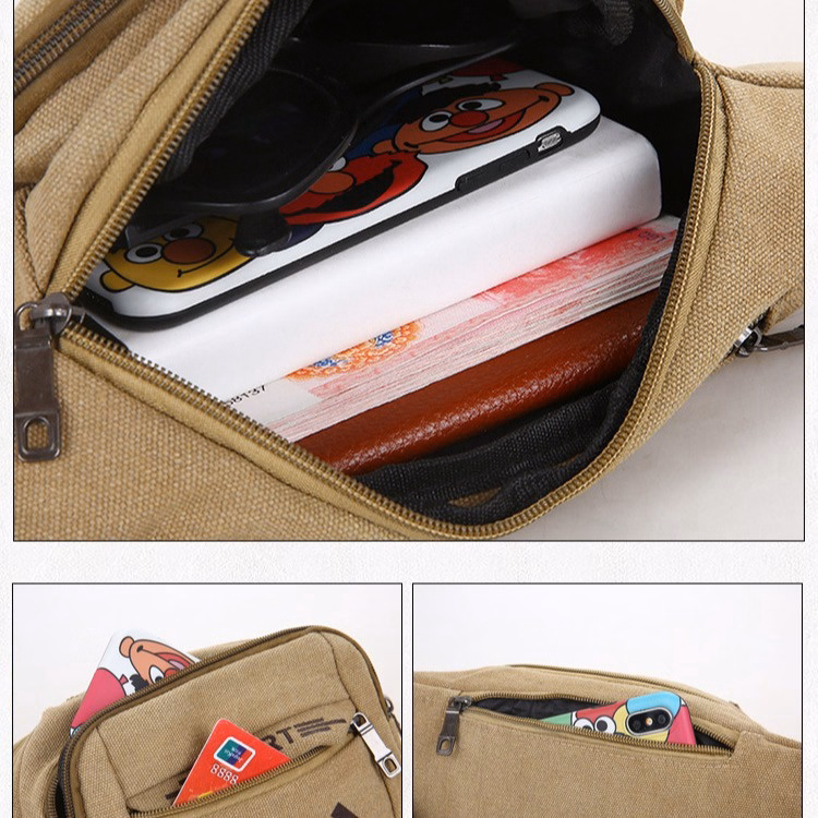 Túi Canvas Đeo Hông Đựng Điện Thoại Đa Năng Wh213 - Winnie House - Ảnh 15