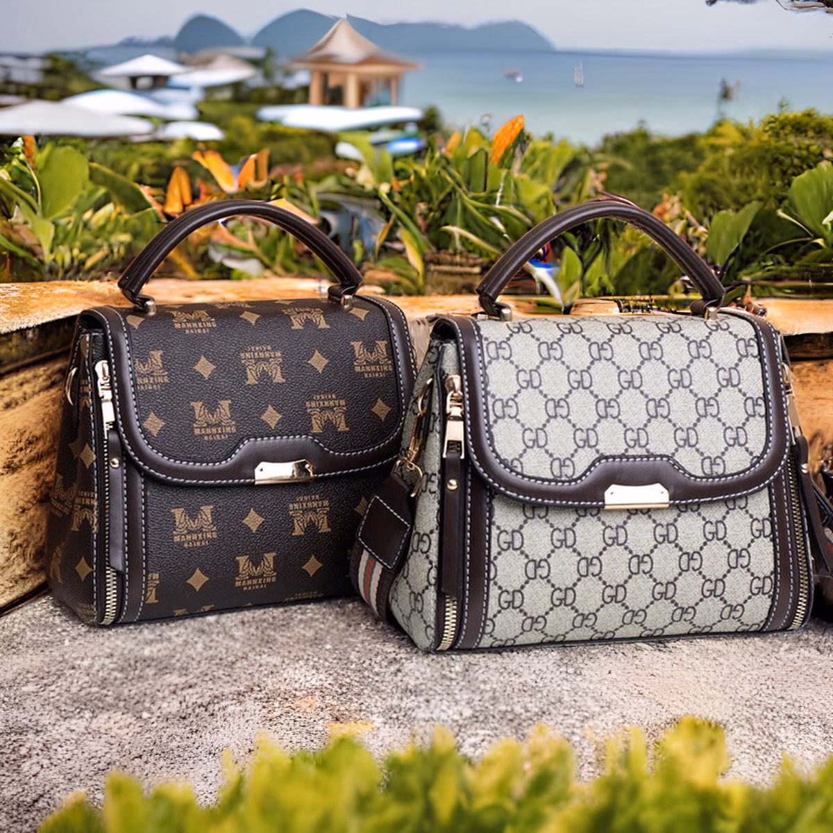 Túi Đeo Chéo Nữ Họa Tiết Phong Cách Thời Trang Pp97 - Pipi Store