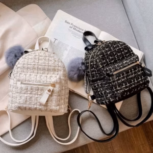 Balo Mini Thời Trang Kẻ Dạ Mềm Siêu Xinh Pp105, P315 - Pipi Store