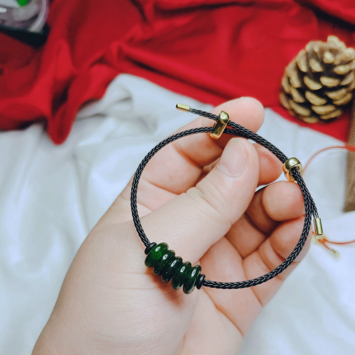 Vòng Tay Ngũ Điếu Ngọc Cẩm Thạch Dầu Thiên Nhiên - Thắng Giang - Ảnh 5