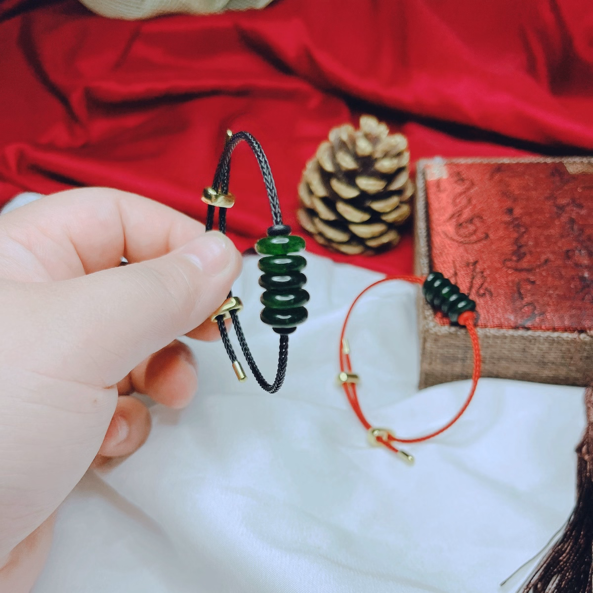 Vòng Tay Ngũ Điếu Ngọc Cẩm Thạch Dầu Thiên Nhiên - Thắng Giang - Ảnh 6