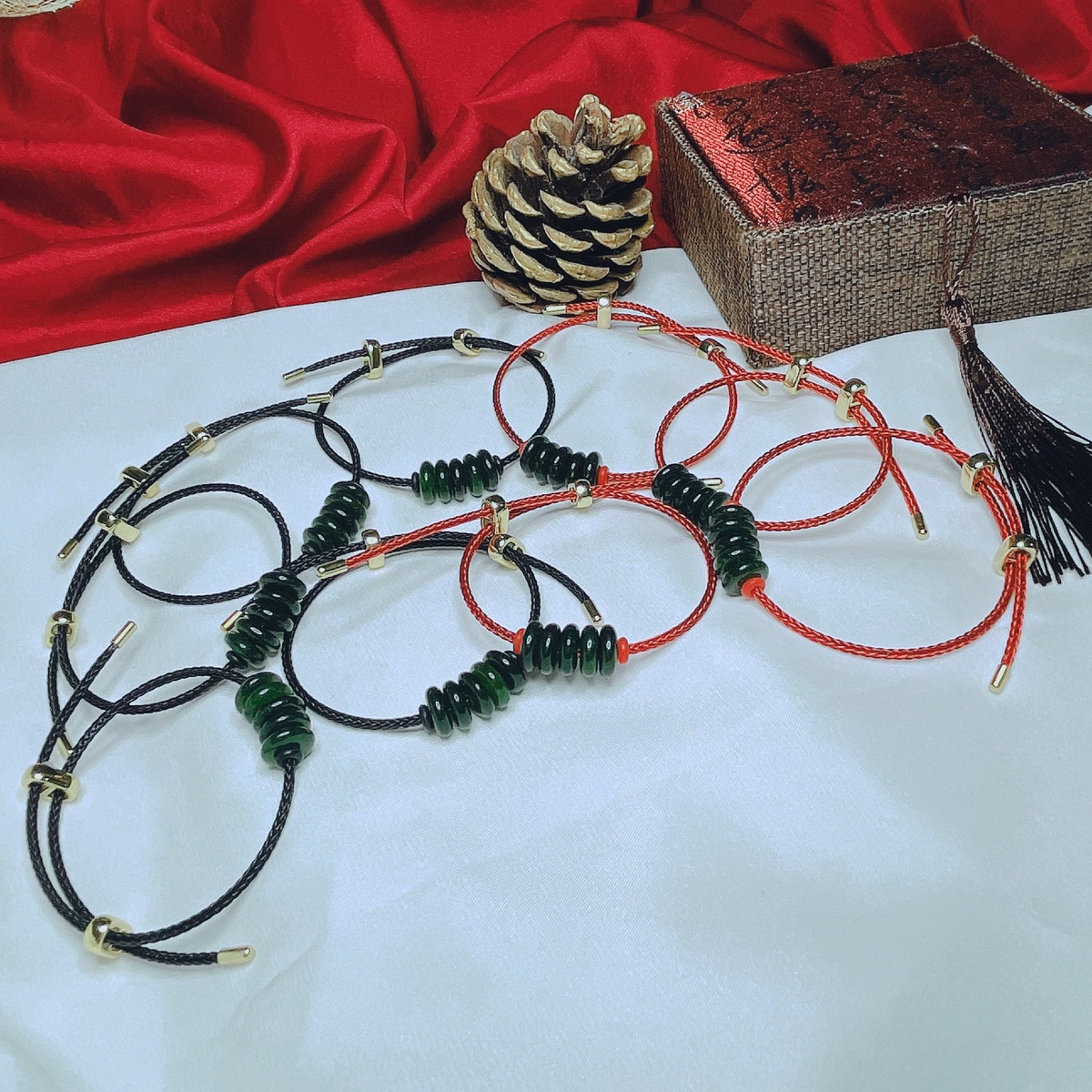 Vòng Tay Ngũ Điếu Ngọc Cẩm Thạch Dầu Thiên Nhiên - Thắng Giang - Ảnh 10