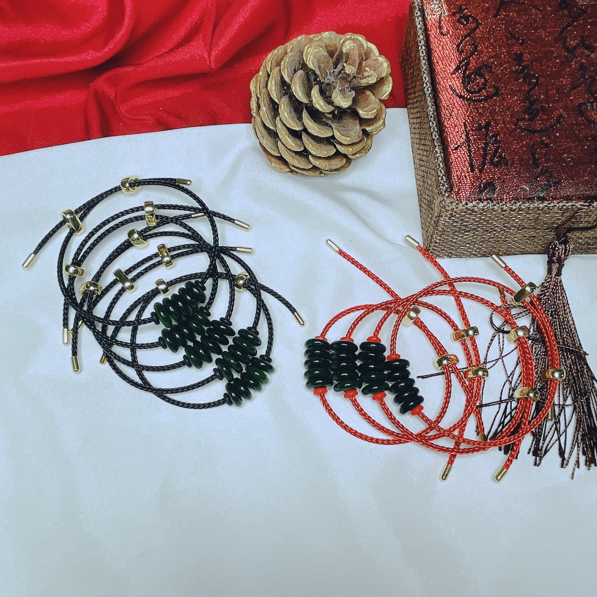 Vòng Tay Ngũ Điếu Ngọc Cẩm Thạch Dầu Thiên Nhiên - Thắng Giang - Ảnh 11