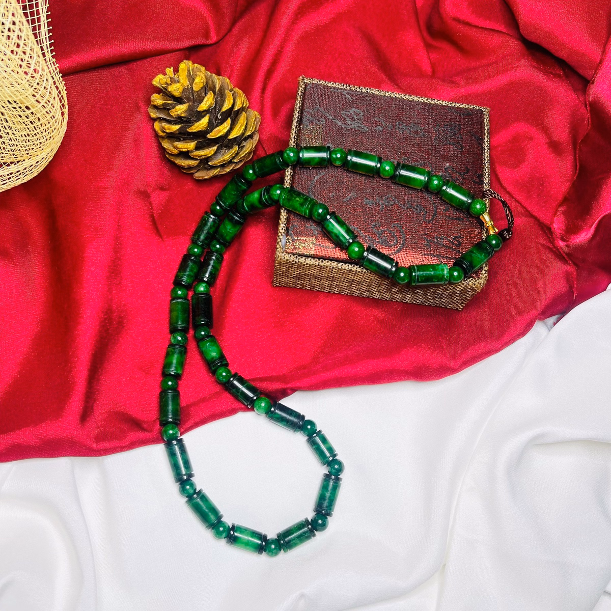 Vòng Cổ Lu Thống Ngọc Cẩm Thạch Sơn Thủy Thủy Thiên Nhiên - Thắng Giang - Ảnh 3