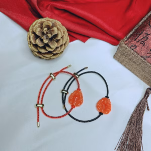 Vòng Tay Hồ Ly Chúa Cẩm Thạch Cam Thiên Nhiên - Thắng Giang