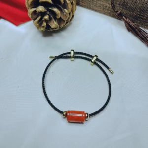 Vòng Tay Lu Thống Ngọc Cẩm Thạch Huyết Thiên Nhiên Dây Kẽm - Thắng Giang