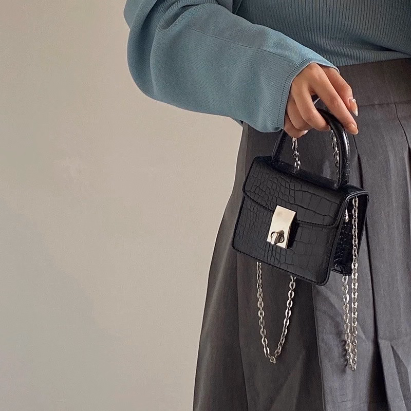 Túi Xách Nữ Đeo Chéo ,Đeo Vai Thời Trang Khóa Xoay Da Rắn 531-Larita Fashion - Ảnh 7