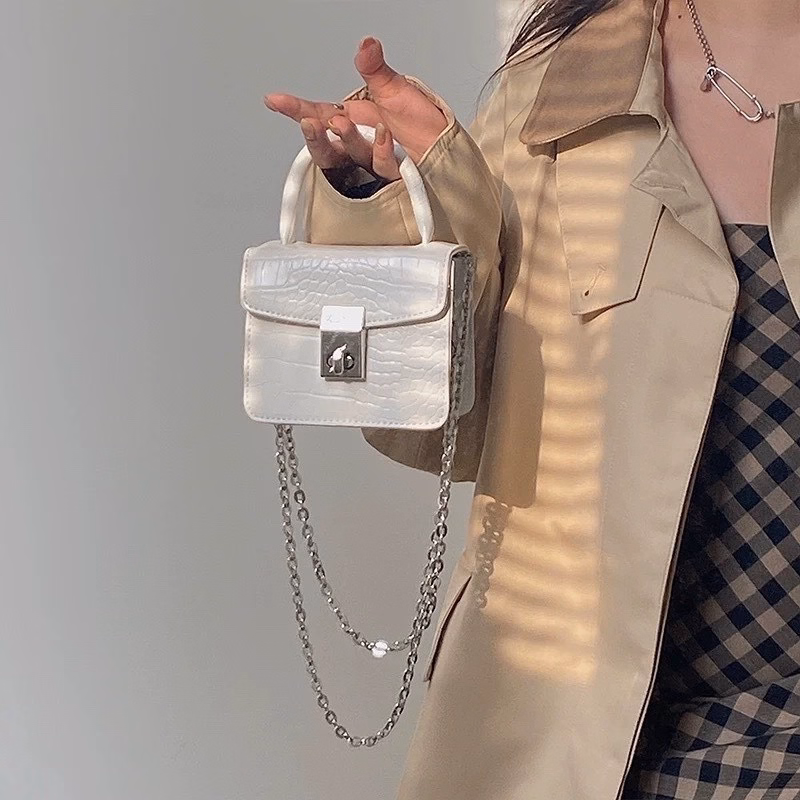 Túi Xách Nữ Đeo Chéo ,Đeo Vai Thời Trang Khóa Xoay Da Rắn 531-Larita Fashion