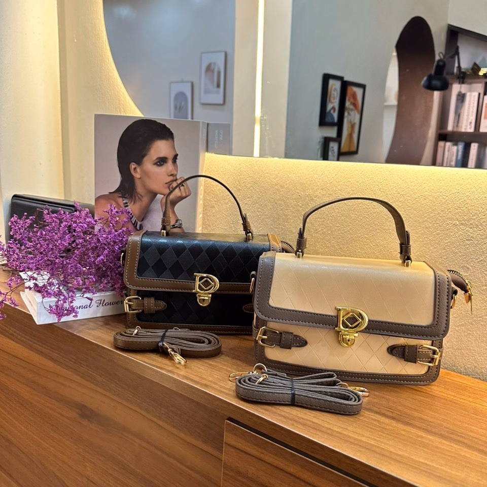 Túi Xách Nữ Đeo Chéo,Đeo Vai 3 Ngăn Thời Trang Sang Trọng 498-Larita Fashion - Ảnh 4