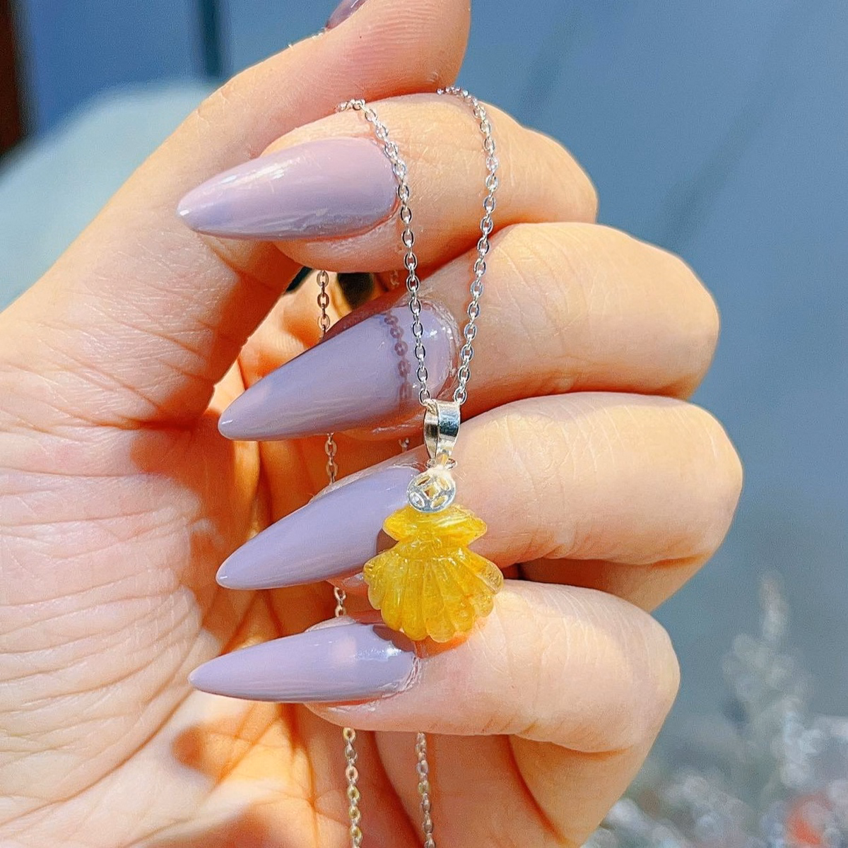 Mặt Dây Chuyền Thạch Anh Tóc Bọc Bạc Ta Cao Cấp - Thắng Giang - Ảnh 4