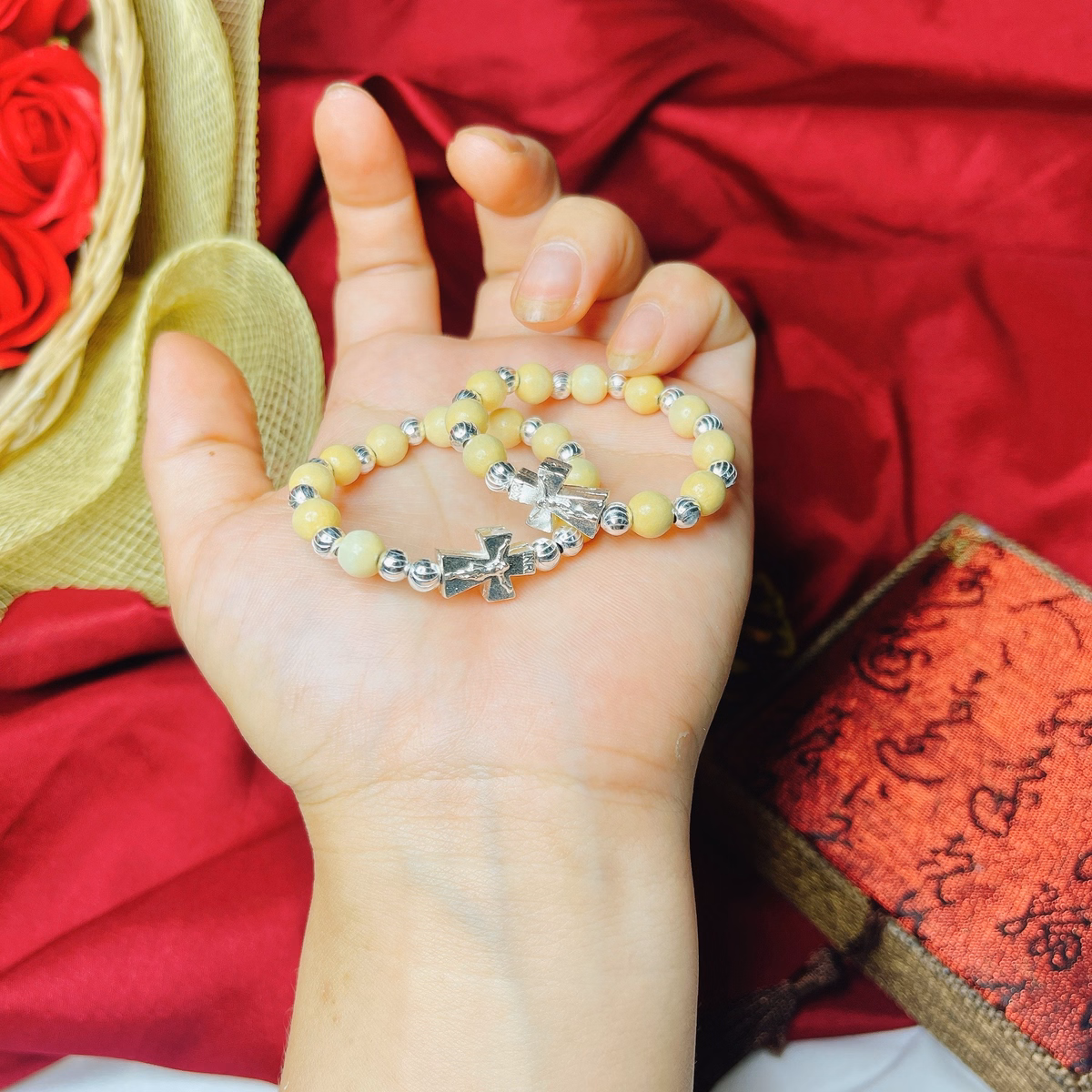 Vòng Tay Mân Côi Dâu Tằm Bạc Ta Chuẩn Cho Bé - Thắng Giang - Ảnh 3