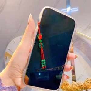 Móc Treo Điện Thoại Đồng Điếu Ngọc Cẩm Thạch Sơn Thủy Thiên Nhiên - Thắng Giang