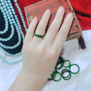 Nhẫn Ngọc Cẩm Thạch Thiên Nhiên Tuýp B Cao Cấp - Thắng Giang