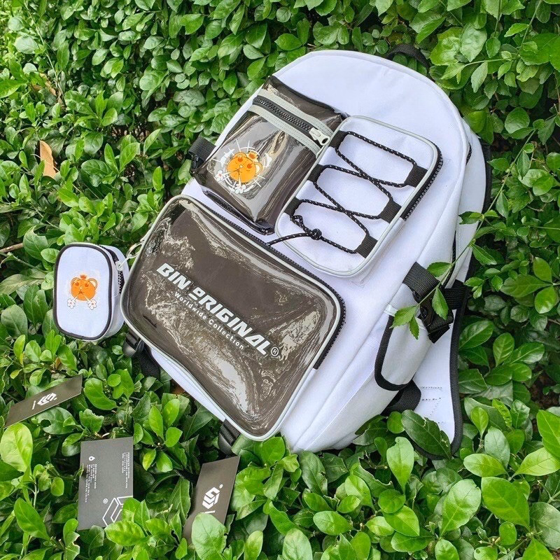 Balo Hộp Phối Mica Vải Bố Đan Dây St24 - Nana House - Ảnh 5