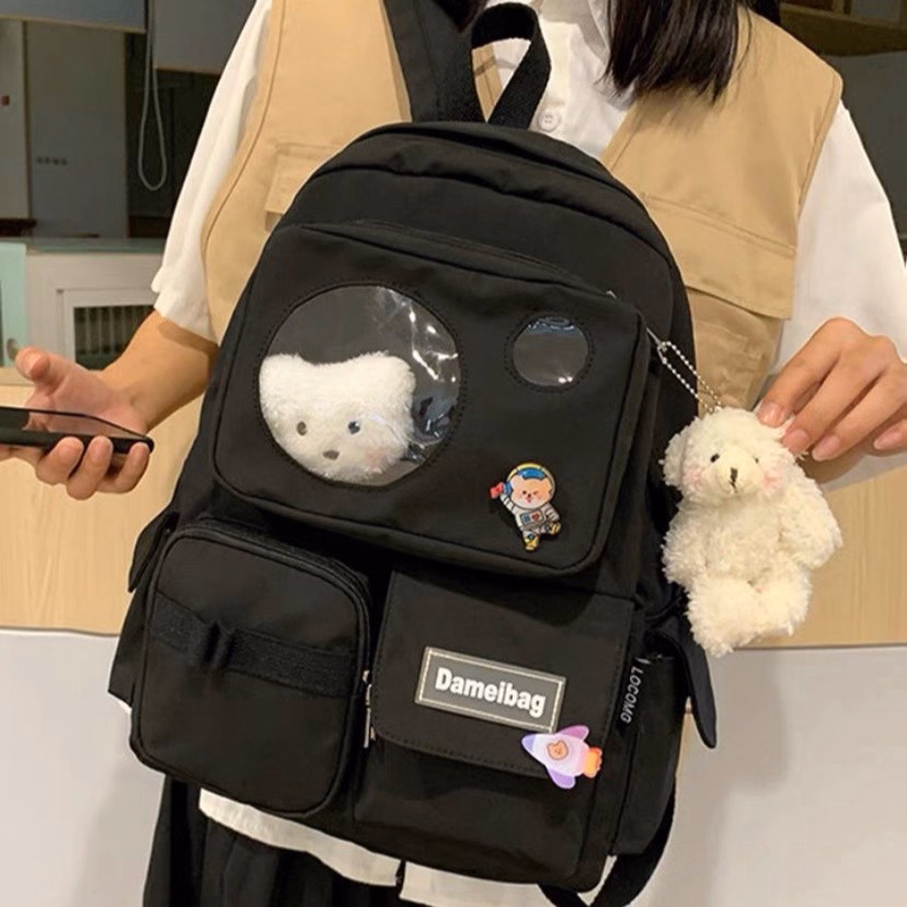 Balo Hộp Đi Học Phối Mica Dameibag St704 - Nana House - Ảnh 5