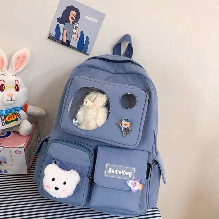 Balo Hộp Đi Học Phối Mica Dameibag St704 - Nana House - Ảnh 4