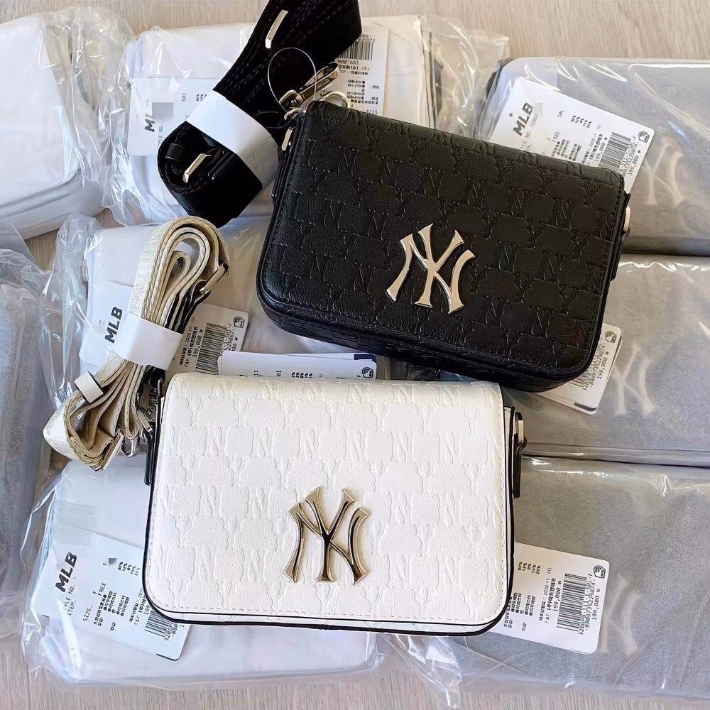 Túi Đeo Chéo Nam Nữ Mlb Da Phối Logo N.Y Dập Nổi Wh215 - Winnie House - Ảnh 2