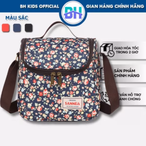 Túi Đựng Cơm Giữ Nhiệt Sannea Cao Cấp, Vải Oxford D600, Cách Nhiệt Bằng Màng Peva, Túi Đựng Bình Sữa, Dã Ngoại, Chống Nước Ch103-Bh Kids