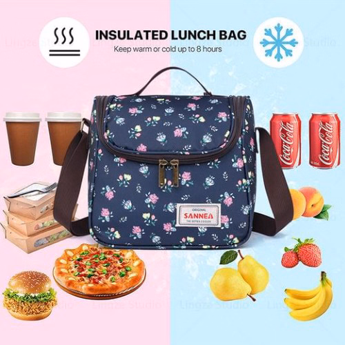 Túi Đựng Cơm Giữ Nhiệt Sannea Cao Cấp, Vải Oxford D600, Cách Nhiệt Bằng Màng Peva, Túi Đựng Bình Sữa, Dã Ngoại, Chống Nước Ch103-Bh Kids - Ảnh 8