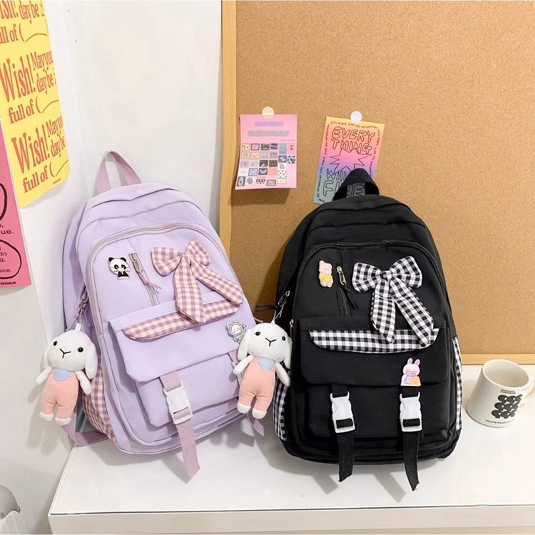 Balo Nữ Kèm Nơ Đi Học,Đi Chơi Chống Nước Phong Cách Hàn Quốc 720- Larita Fashion - Ảnh 8