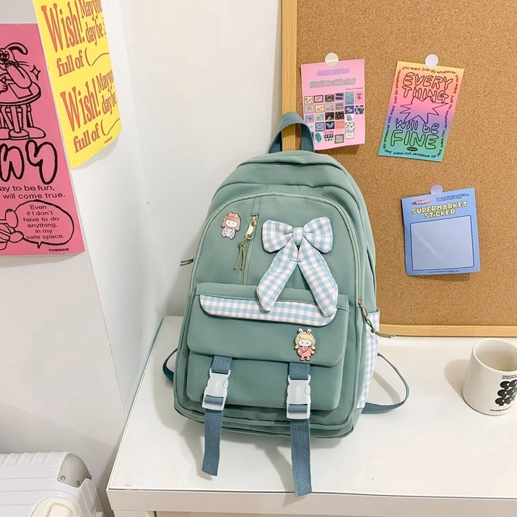 Balo Nữ Kèm Nơ Đi Học,Đi Chơi Chống Nước Phong Cách Hàn Quốc 720- Larita Fashion - Ảnh 12