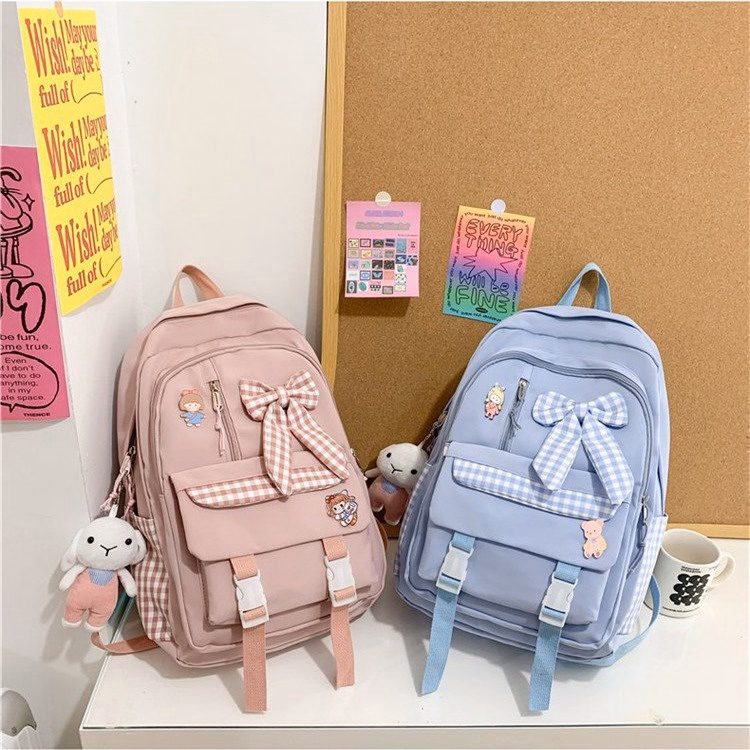 Balo Nữ Kèm Nơ Đi Học,Đi Chơi Chống Nước Phong Cách Hàn Quốc 720- Larita Fashion - Ảnh 13