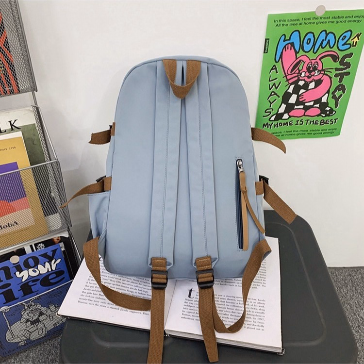 Balo Nam Nữ Tặng Kèm Móc Khóa Ếch Chân Dài Đi Học Thời Trang Ulzzang Nhiều Ngăn Tiện Dụng 730 - Larita Fashion - Ảnh 18