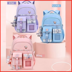 Balo Đi Học Siêu Nhẹ, Chống Thấm Nước, Chống Gù Lưng Cho Bé Ctb258 - Bechip