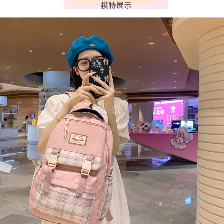 Balo Nữ Đi Học Họa Tiêt Sọc Kẻ Sọc Thời Trang Cao Cấp 678 - Larita Fashion - Ảnh 3