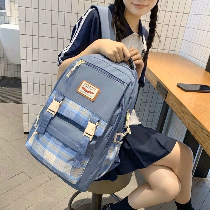 Balo Nữ Đi Học Họa Tiêt Sọc Kẻ Sọc Thời Trang Cao Cấp 678 - Larita Fashion - Ảnh 14