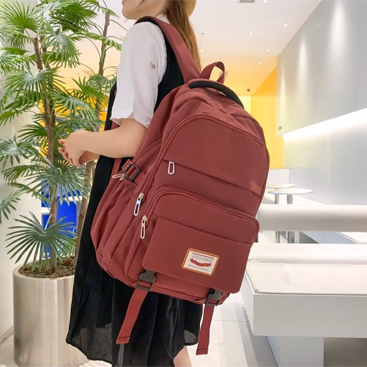 Balo Đi Học/Du Lịch Màu Trơn Chống Thấm Nước Sức Chứa Lớn 685 - Larita Fashion - Ảnh 13