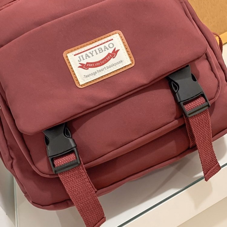 Balo Đi Học/Du Lịch Màu Trơn Chống Thấm Nước Sức Chứa Lớn 685 - Larita Fashion - Ảnh 19