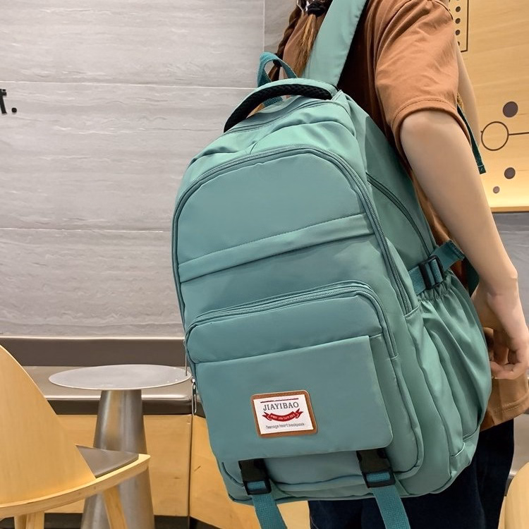 Balo Đi Học/Du Lịch Màu Trơn Chống Thấm Nước Sức Chứa Lớn 685 - Larita Fashion - Ảnh 4