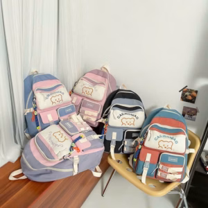 Balo Nữ Đi Học Thời Trang Ulzzang Hàn Quốc Họa Tiết Dễ Thương 744 - Larita Fashion