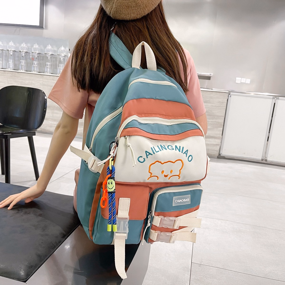 Balo Nữ Đi Học Thời Trang Ulzzang Hàn Quốc Họa Tiết Dễ Thương 744 - Larita Fashion - Ảnh 14