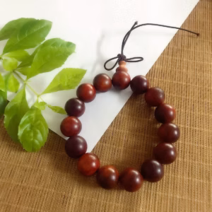 [Dây] Vòng Tay Gỗ Huyết Rồng 1.5Li- Ttvthr009 - Tường Thuận