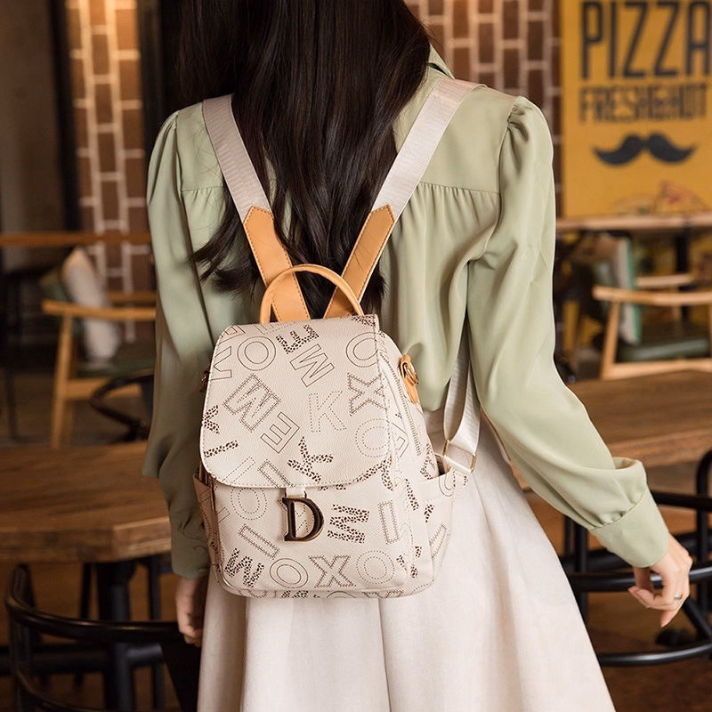 Balo Da In Chữ Phong Cách Cổ Điển Thời Trang Hàn Quốc Pp268 - Pipi Store - Ảnh 6