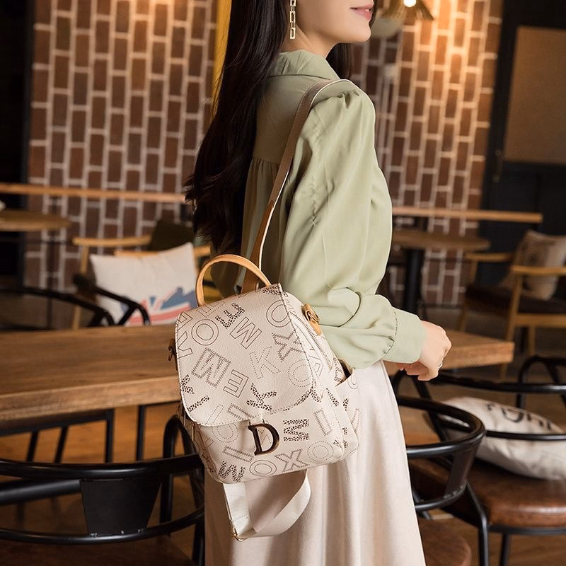 Balo Da In Chữ Phong Cách Cổ Điển Thời Trang Hàn Quốc Pp268 - Pipi Store - Ảnh 8