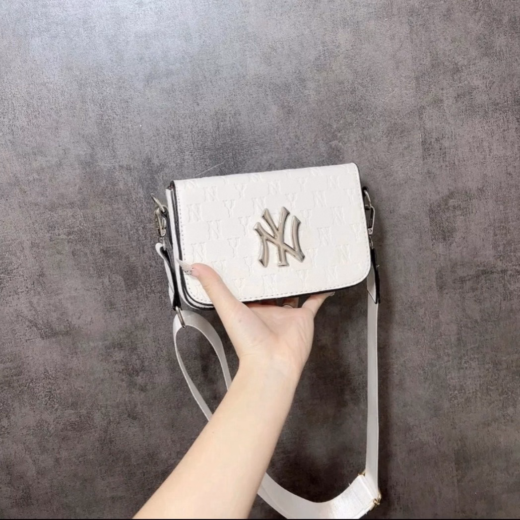 Túi Đeo Chéo Nam Nữ Mlb Da Phối Logo N.Y Dập Nổi Pp215 - Pipi Store - Ảnh 5