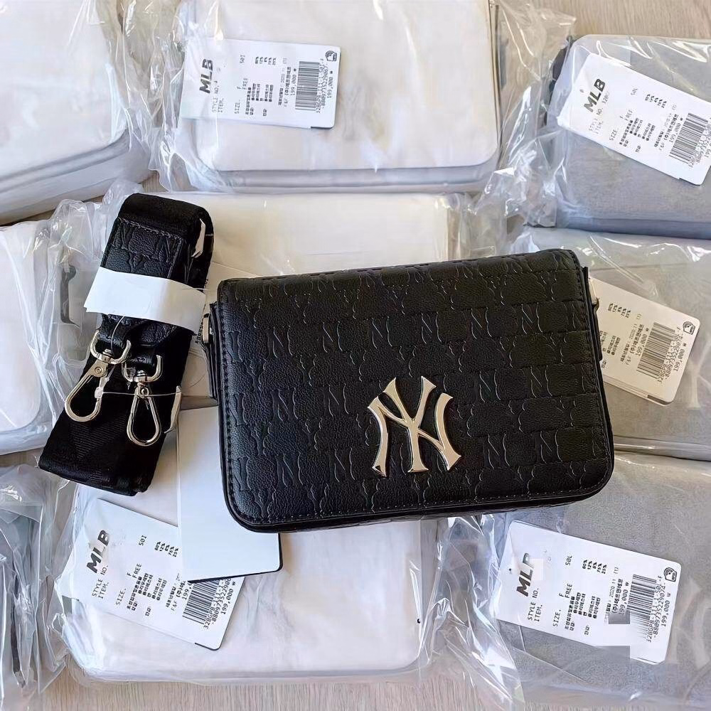 Túi Đeo Chéo Nam Nữ Mlb Da Phối Logo N.Y Dập Nổi Pp215 - Pipi Store - Ảnh 9
