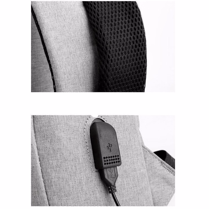 Balo Laptop Thời Trang Tích Hợp Cáp Sạc Vn0298 - Vanass - Ảnh 6