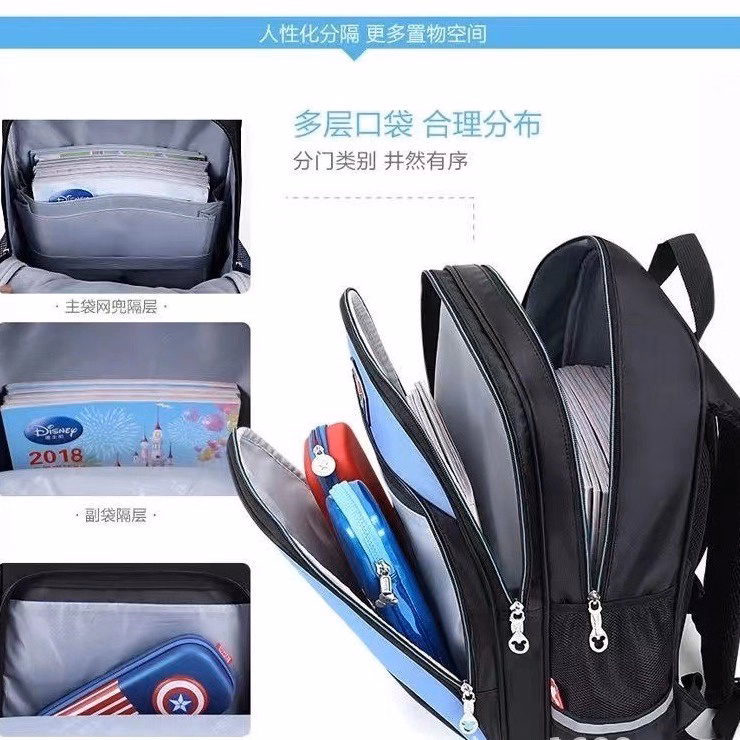 Balo Đi Học, Học Sinh Hình Micky Chống Nước Có Phản Quang Cho Bé Wh276 - Winnie House - Ảnh 13