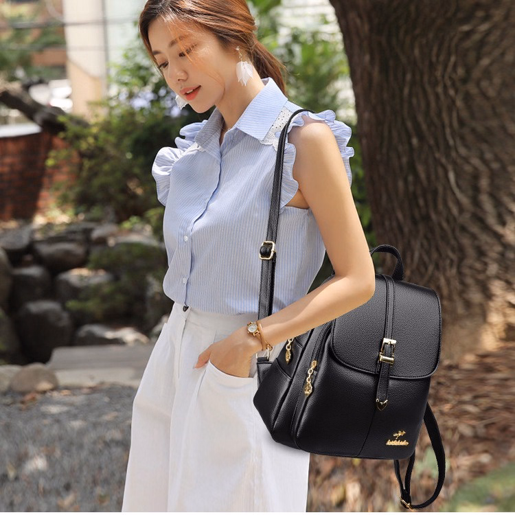 Balo Nữ Da Mềm Đẹp Hiệu Con Chuột Túi Hàng Cao Cấp 749 - Larita Fashion - Ảnh 6