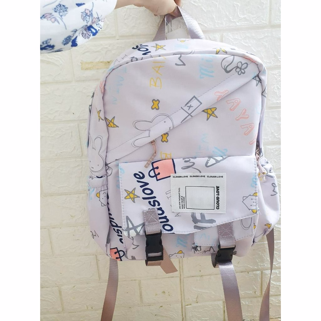 Balo Ulzzang Họa Tiết Thời Trang Hàn Quốc Chống Nước Pp286 - Pipi Store - Ảnh 6